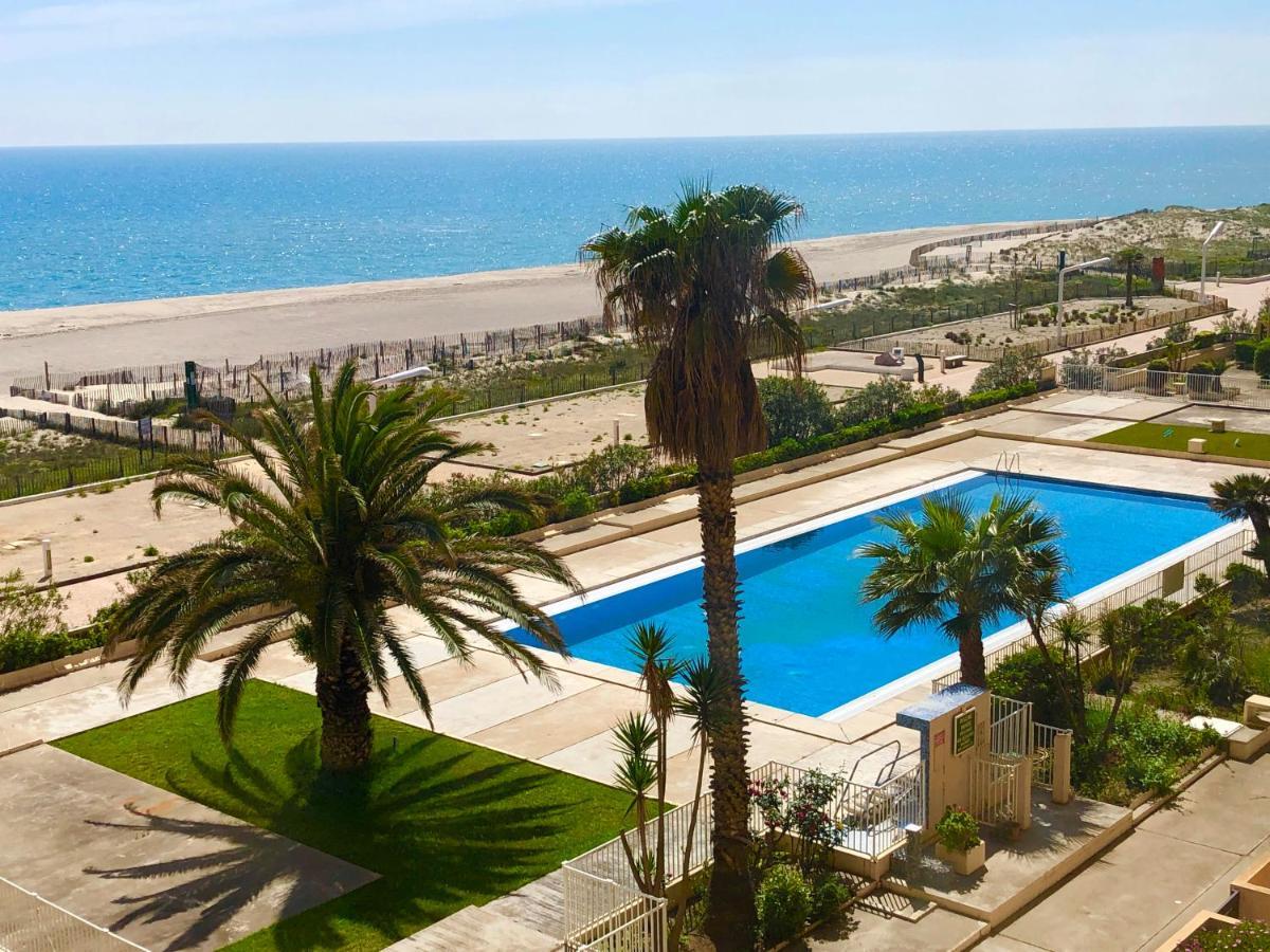 Elégant appartement vue mer wifi parking Le Barcarès Exterior foto