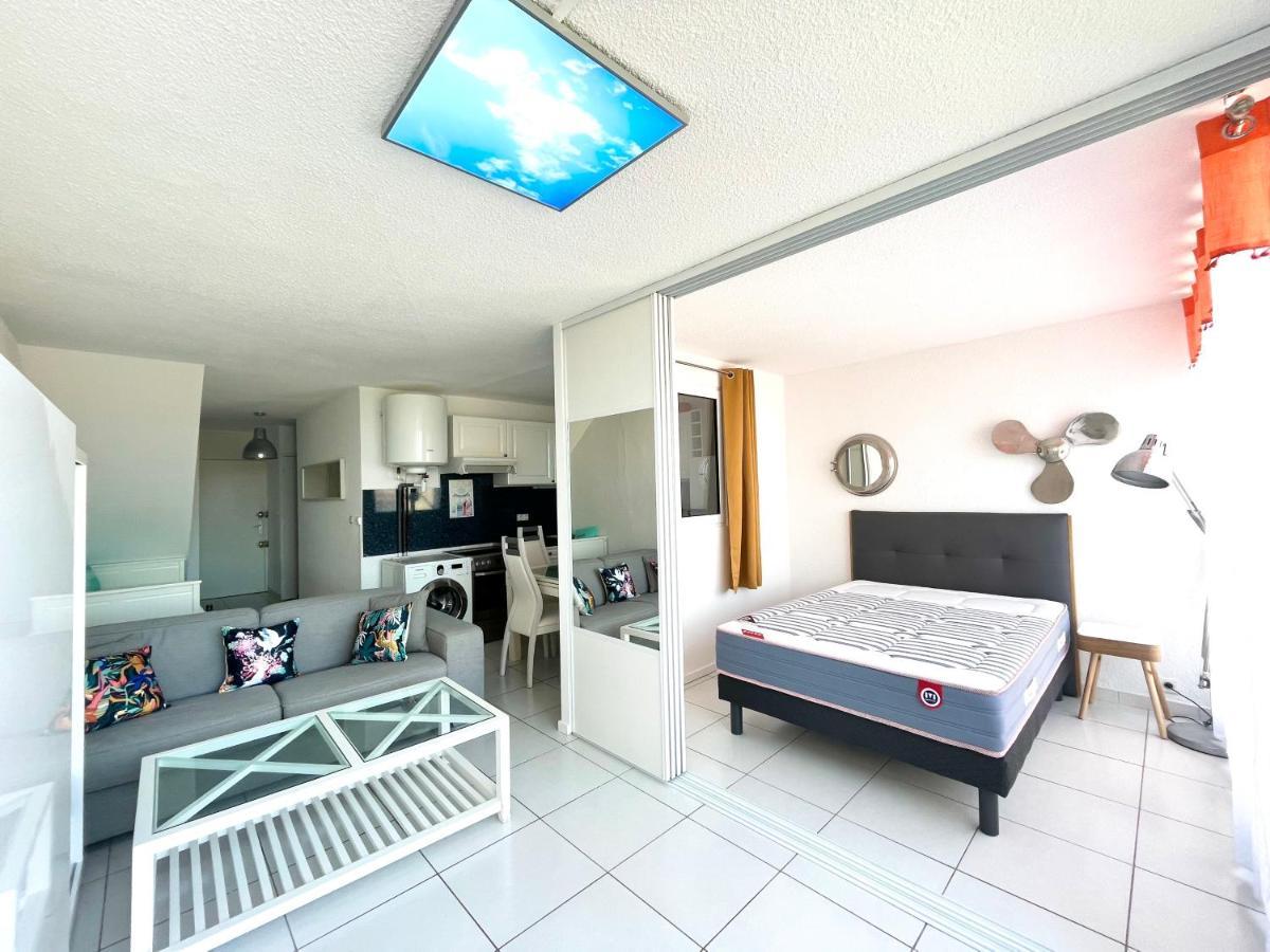 Elégant appartement vue mer wifi parking Le Barcarès Exterior foto