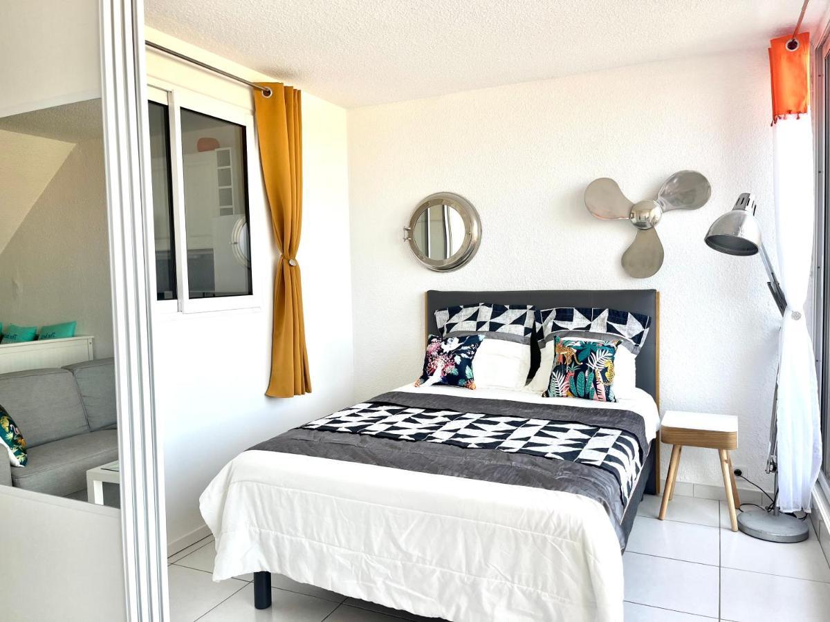 Elégant appartement vue mer wifi parking Le Barcarès Exterior foto