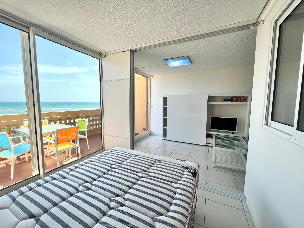 Elégant appartement vue mer wifi parking Le Barcarès Exterior foto
